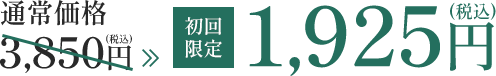 通常価格3,850円→初回限定1,925円(税込)